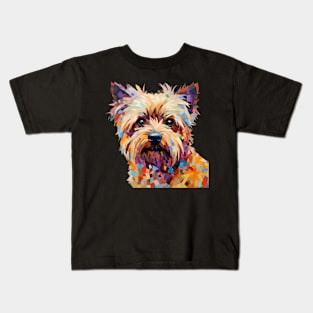 Cairn Terrier art Kids T-Shirt